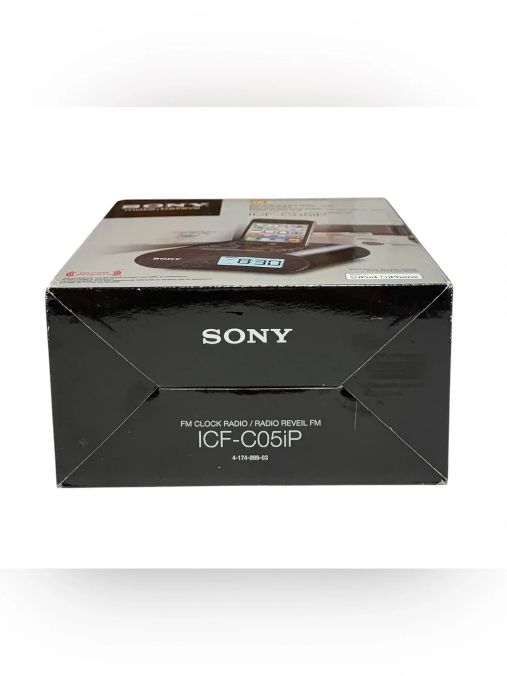 Sony Dream Machine ICF-C05iP Clock Radio Speaker Dock Black New 30-Pin Legacy